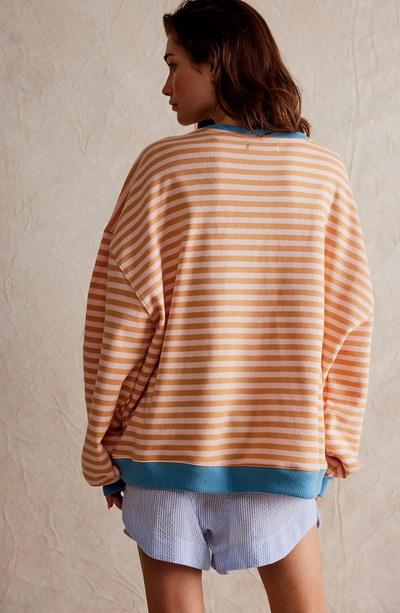 Talia® | Übergroßer Pullover mit Streifen