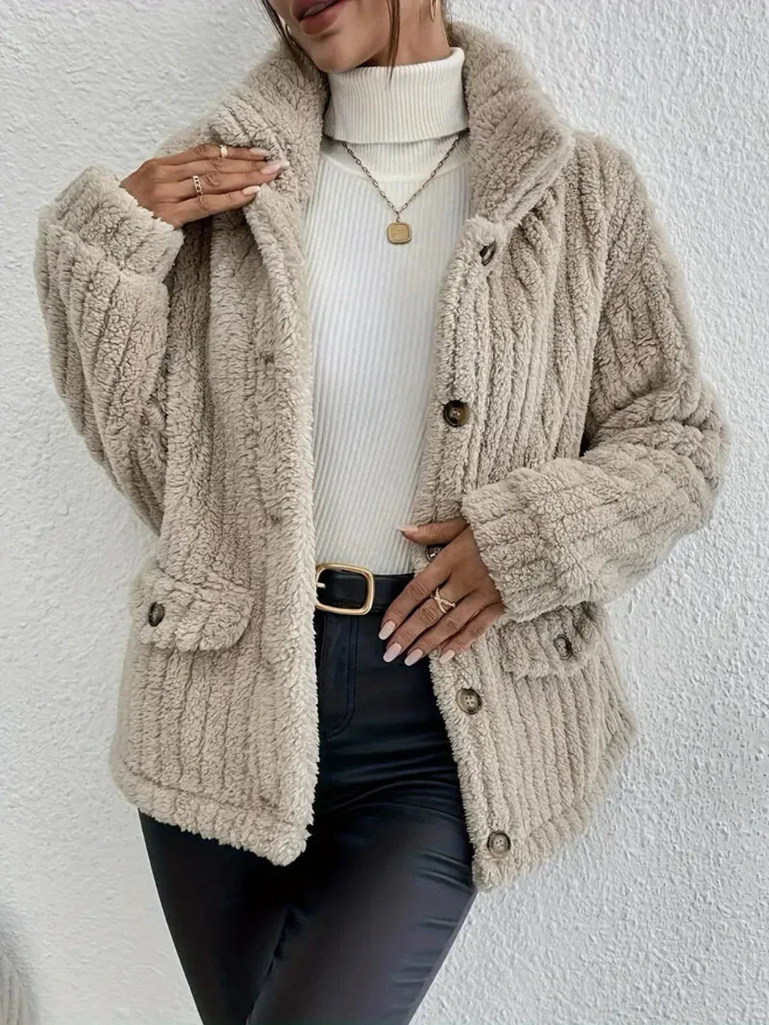 Elsa® | Strickjacke mit doppelseitigen Samtknöpfen