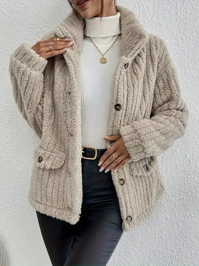 Elsa® | Strickjacke mit doppelseitigen Samtknöpfen