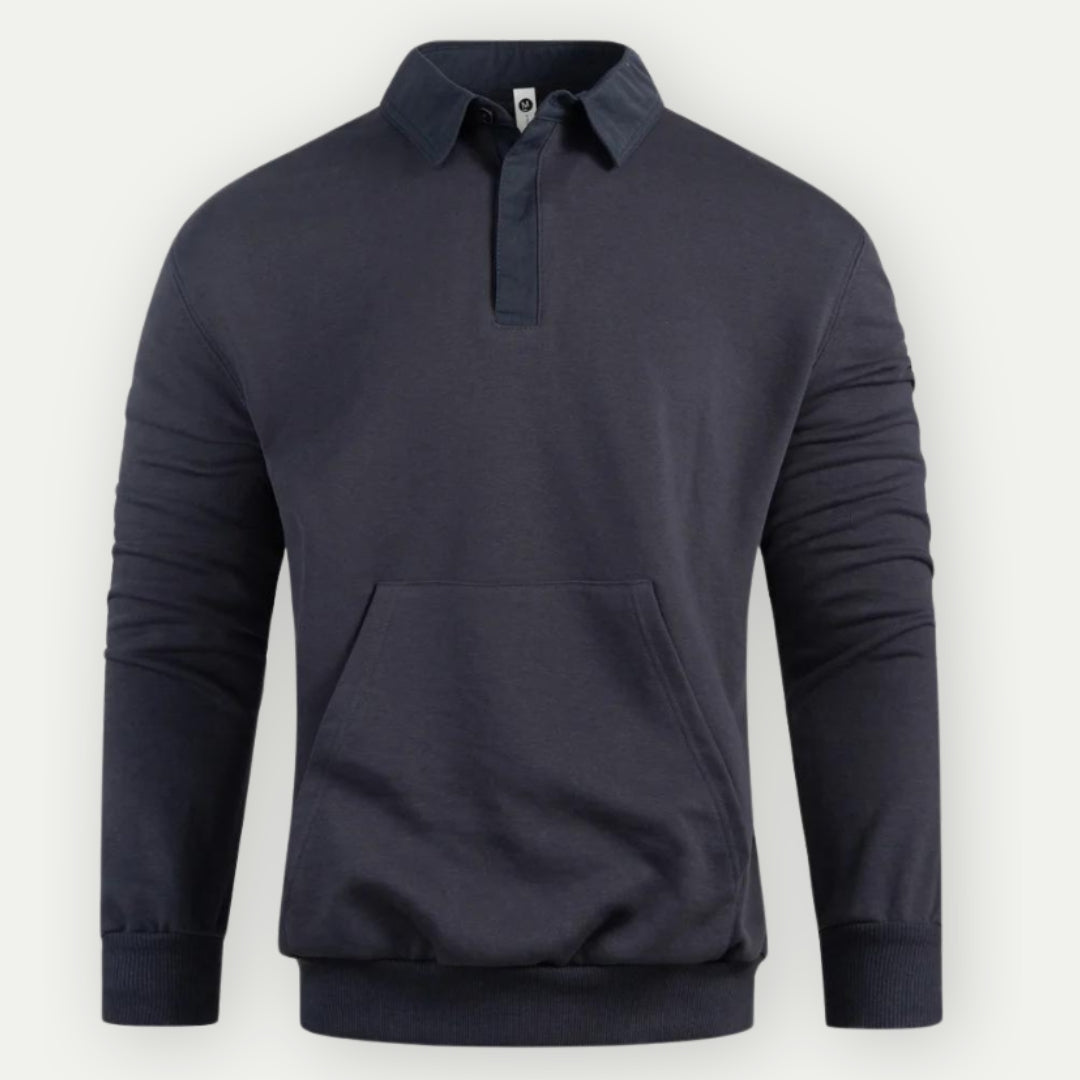 Klassisches Sweatshirt mit Kragen für Herren Gab