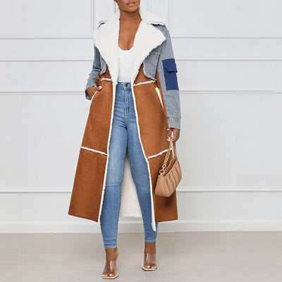 Modische Lange Jacke für Damen