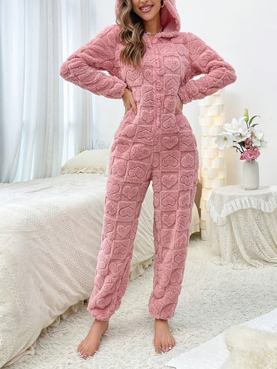 Bequemer Jumpsuit mit Kapuze für Damen