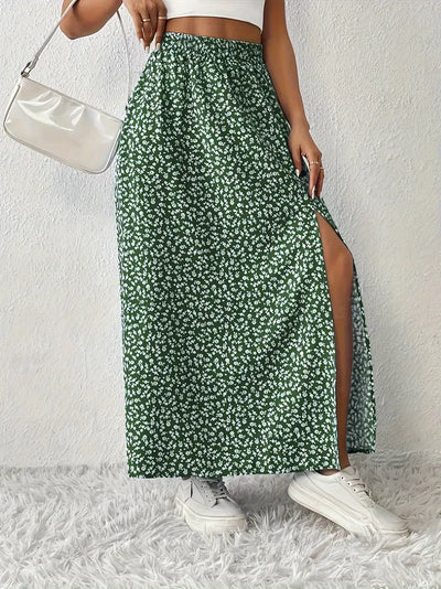 Louvina – Maxirock mit Blumenschlitz