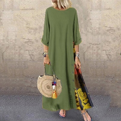 Cher Leichtes Sommerkleid aus Baumwolle und Leinen