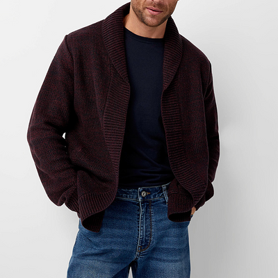 Elegante Woll Strickjacke für Herren Howard