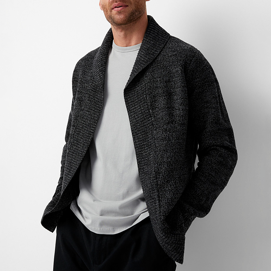 Elegante Woll Strickjacke für Herren Howard