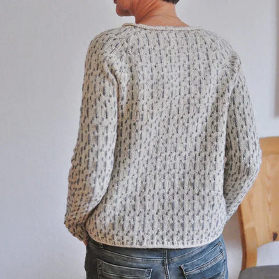 Ariana® | Schicker grauer Pullover mit Stiefelausschnitt