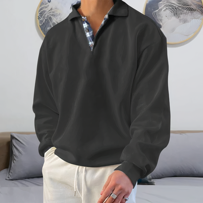 Langarmpullover mit V Ausschnitt Cyrus