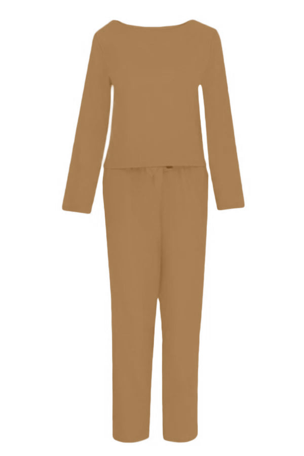 Luciana® | Zweiteiliges Retro-Set aus einfarbigem Leinen