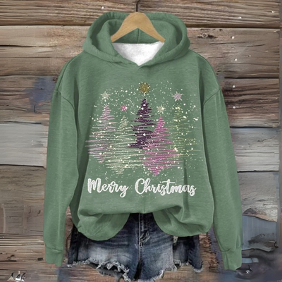 Weihnachtspullover mit Kapuze für Damen