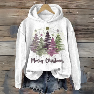 Weihnachtspullover mit Kapuze für Damen