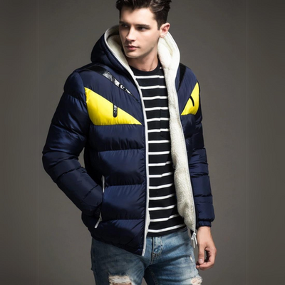 Warme Wattierte Jacke für Herren