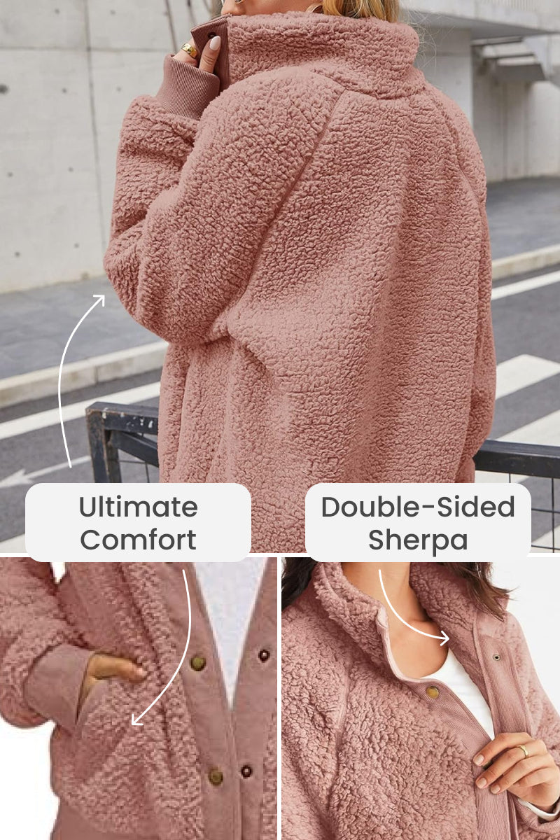 Sydney® | Gemütliche Langarmjacke mit Knöpfen