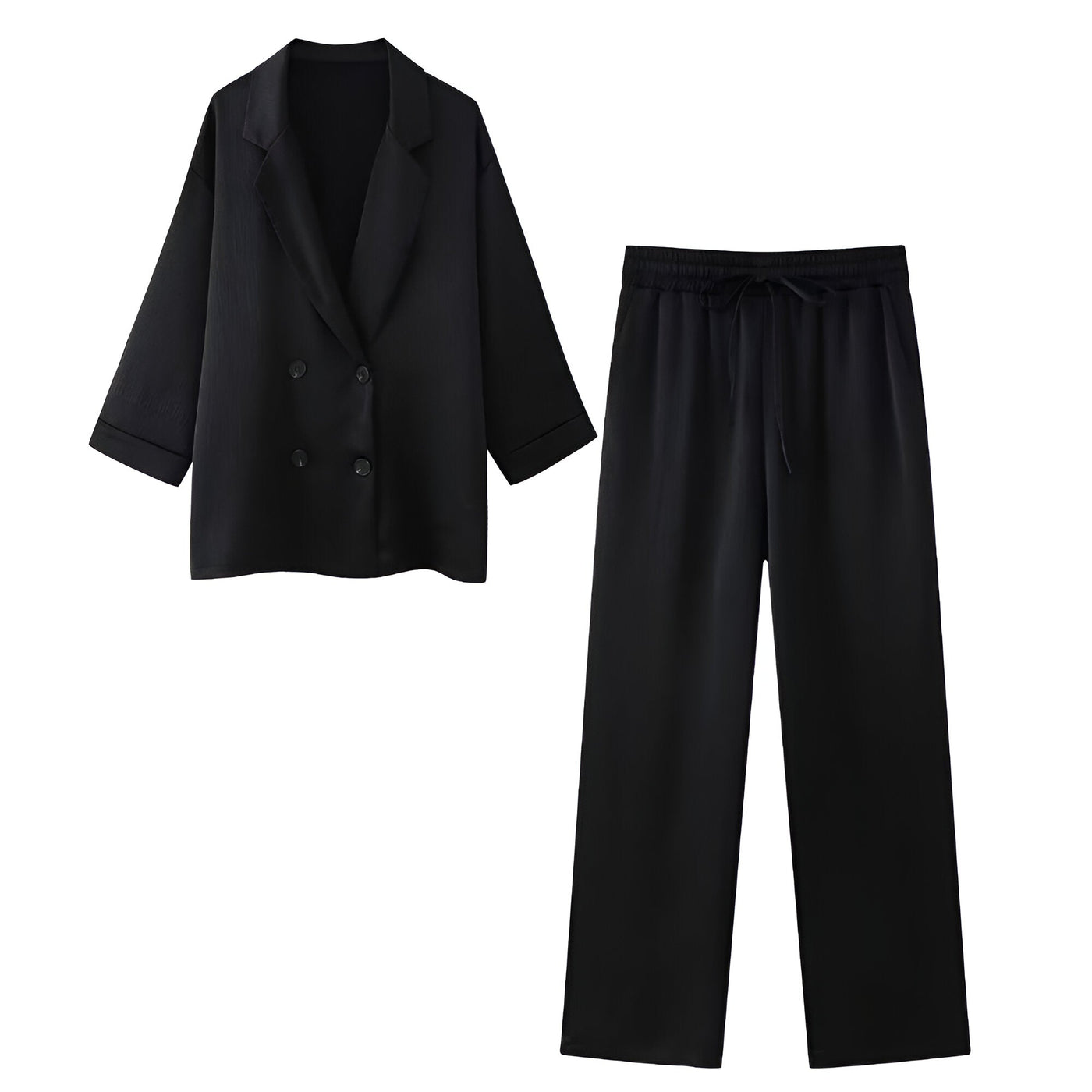 Misty | Mühelos elegant: Chic Jacken- und Hosen-Set