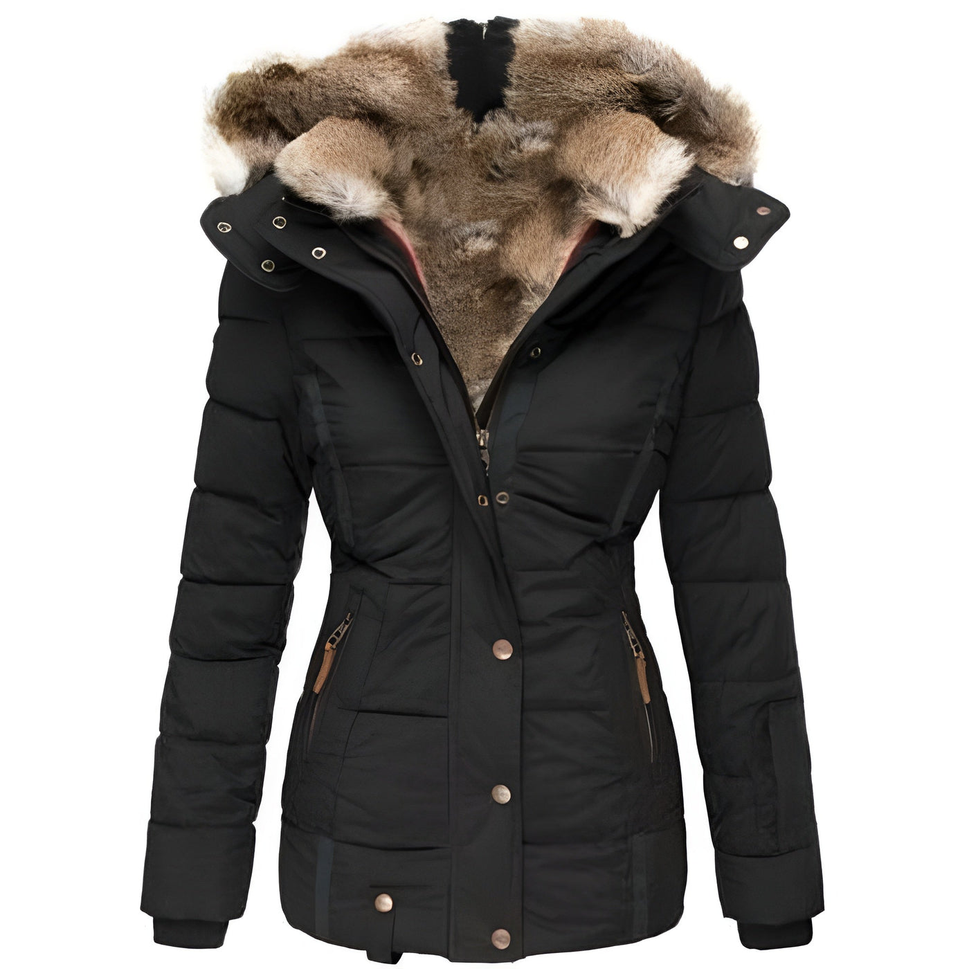 Ariadna® | Wintermantel mit Kunstpelz