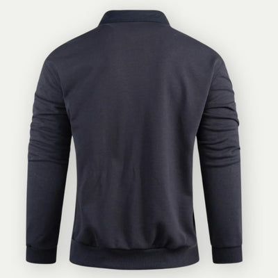 Klassisches Sweatshirt mit Kragen für Herren Gab