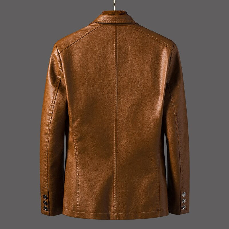Lederjacke für Herren Steno