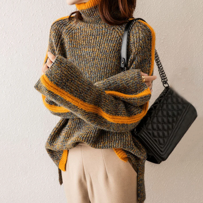 Berenice® | Rollkragenpullover aus gemischtem Strick