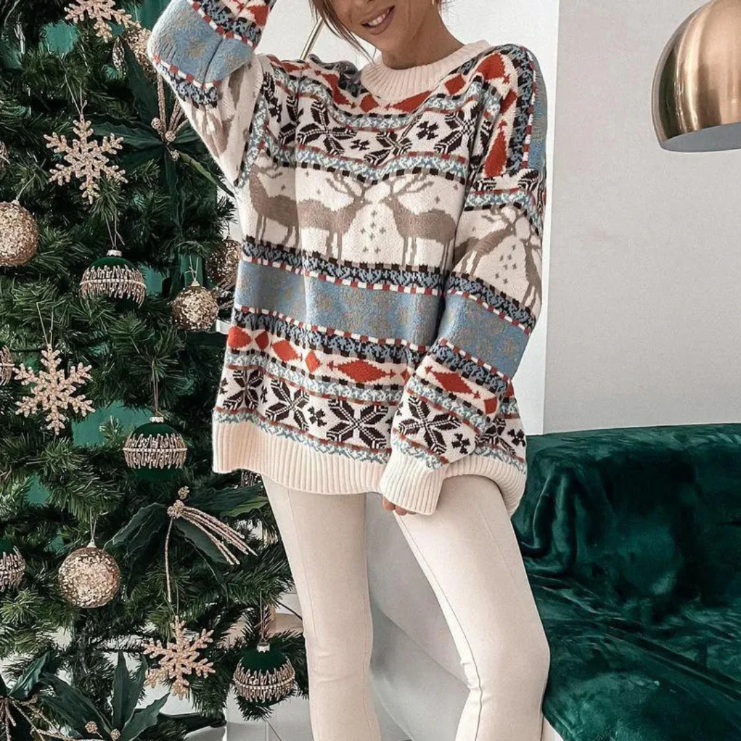 Trendiger Weihnachtspullover für Damen