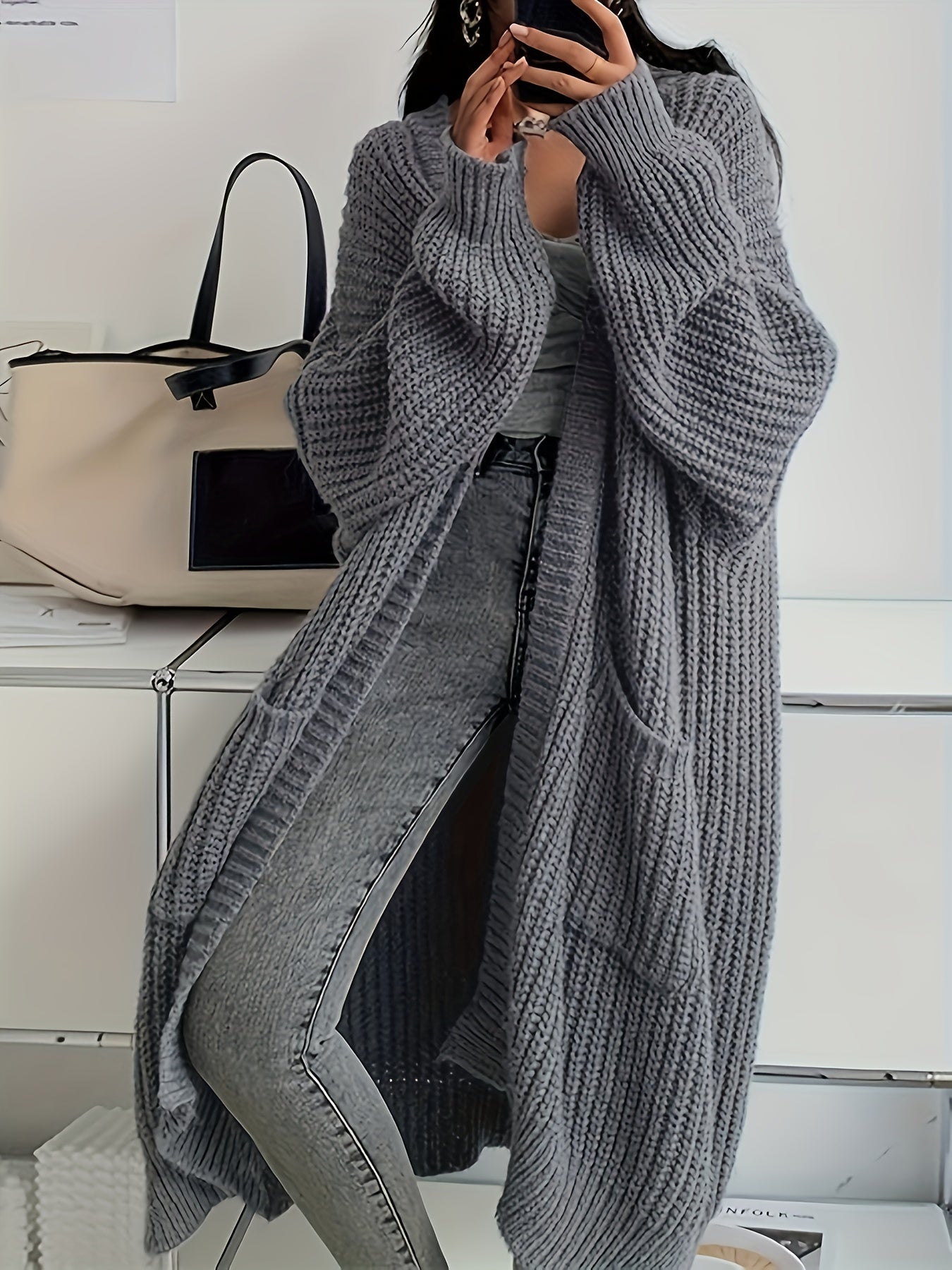 Verónica® | Lange Strickjacke