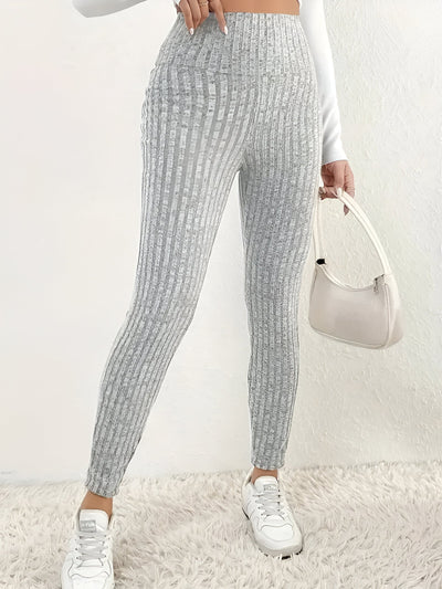 Amalia | Elegante Fleecegefütterte High-Waist Leggings