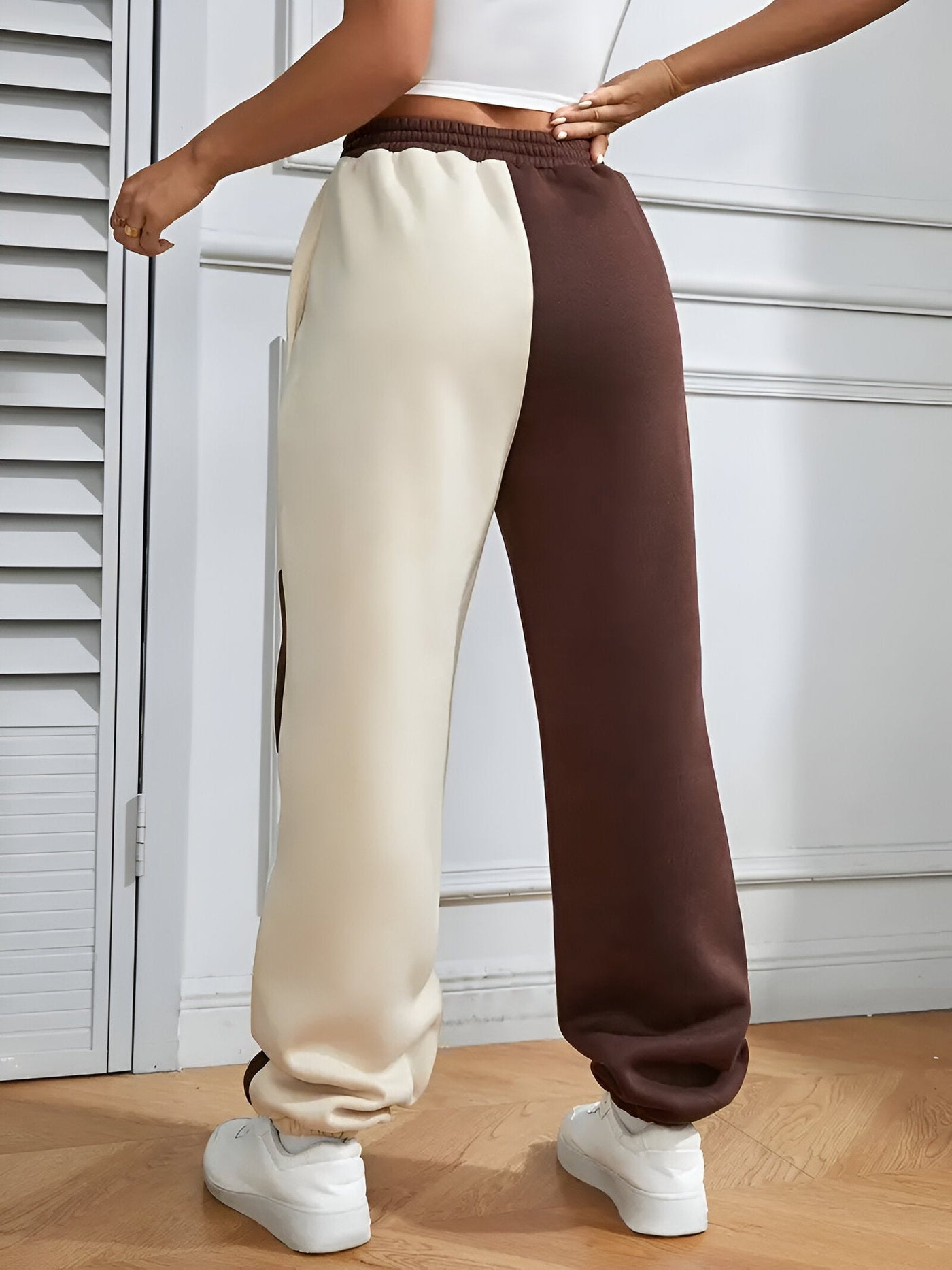 Nele | Color-Block Lockere Jogginghosen – Komfort trifft Stil