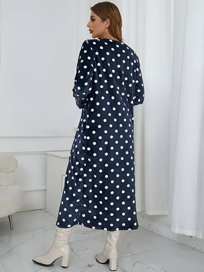 Cornelia | Dalmatiner-Muster Midi-Cardigan