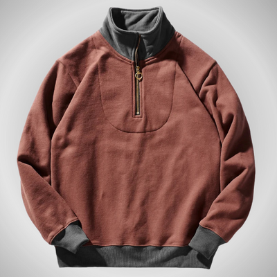 Pullover mit Viertelreißverschluss für Herren