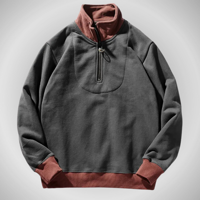 Pullover mit Viertelreißverschluss für Herren