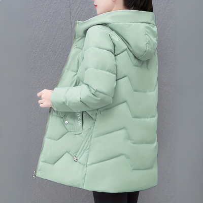 Lässiger Wintermantel mit Kapuze für Damen