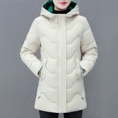 Lässiger Wintermantel mit Kapuze für Damen