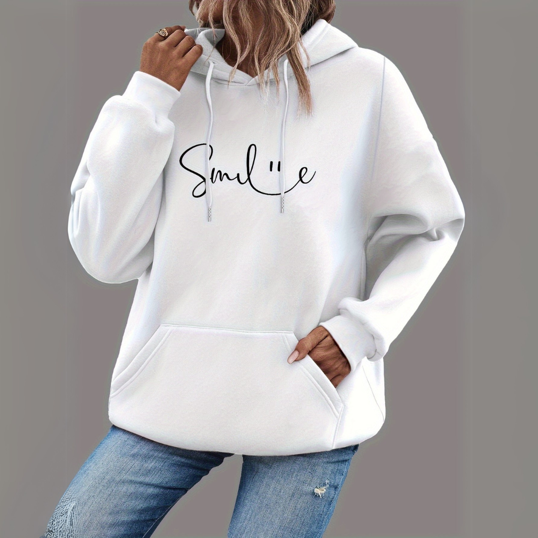 Lässiger Pullover mit Kapuze für Damen