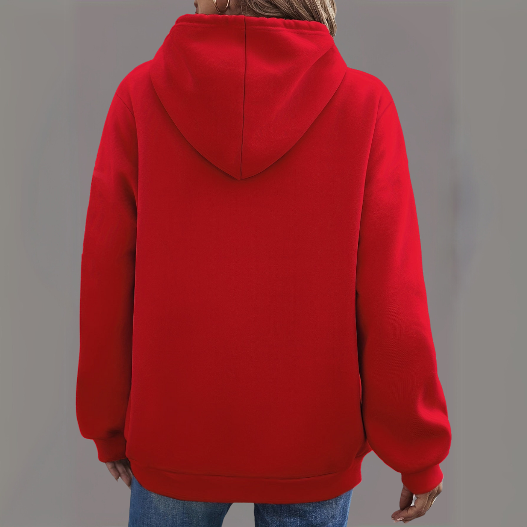 Lässiger Pullover mit Kapuze für Damen