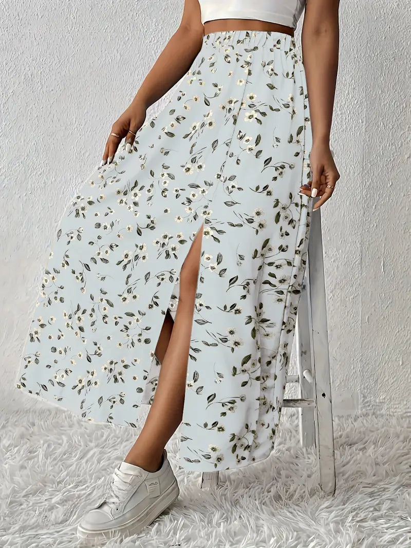 Louvina – Maxirock mit Blumenschlitz