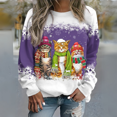 Warmer Weihnachtspullover für Damen
