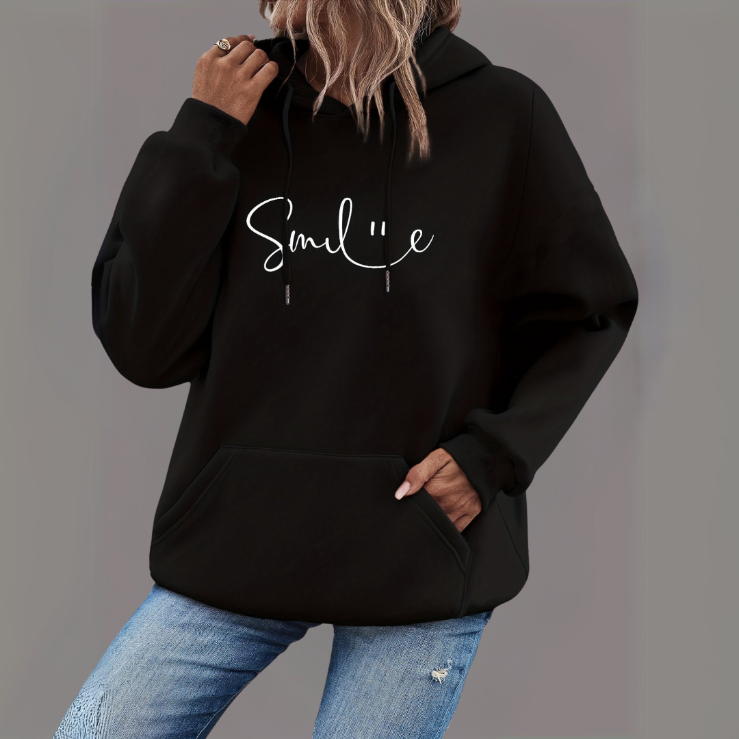 Lässiger Pullover mit Kapuze für Damen