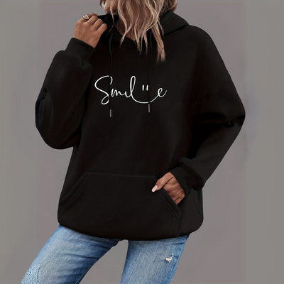 Lässiger Pullover mit Kapuze für Damen