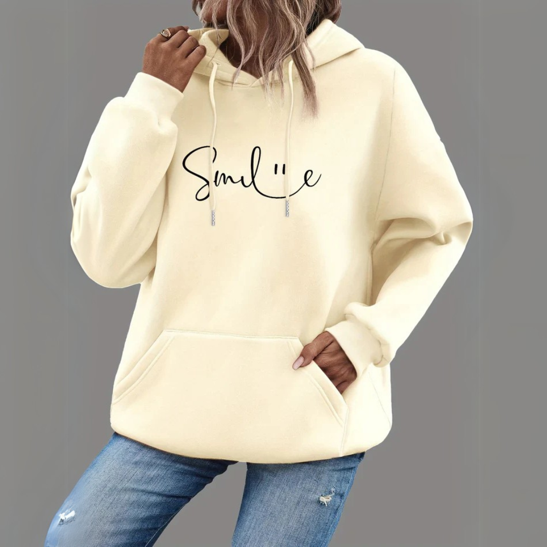 Lässiger Pullover mit Kapuze für Damen