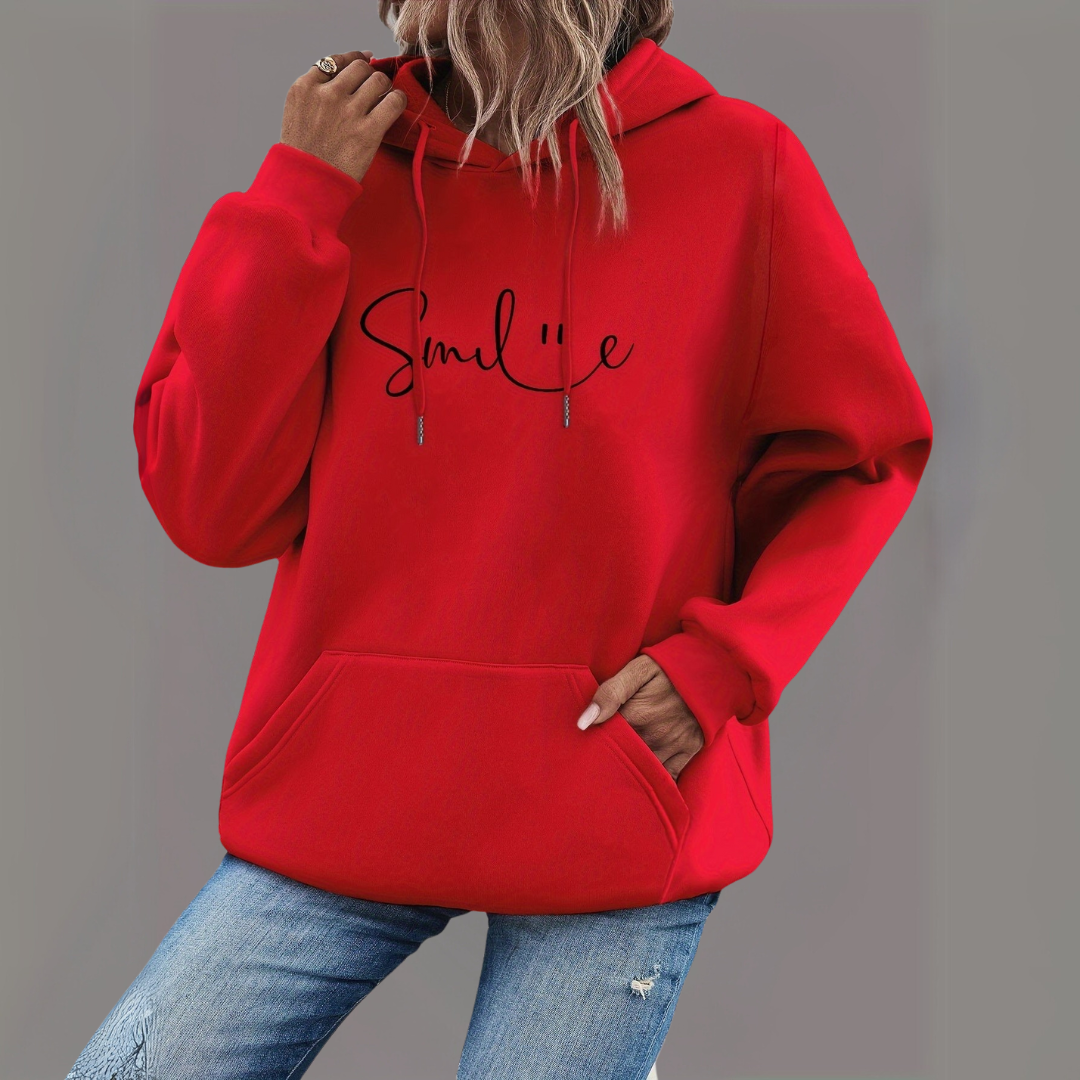 Lässiger Pullover mit Kapuze für Damen