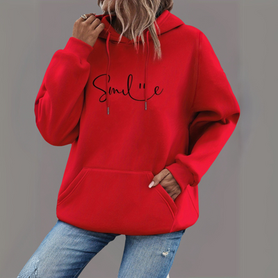 Lässiger Pullover mit Kapuze für Damen