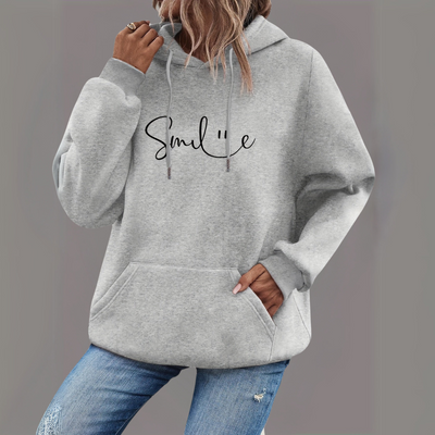 Lässiger Pullover mit Kapuze für Damen