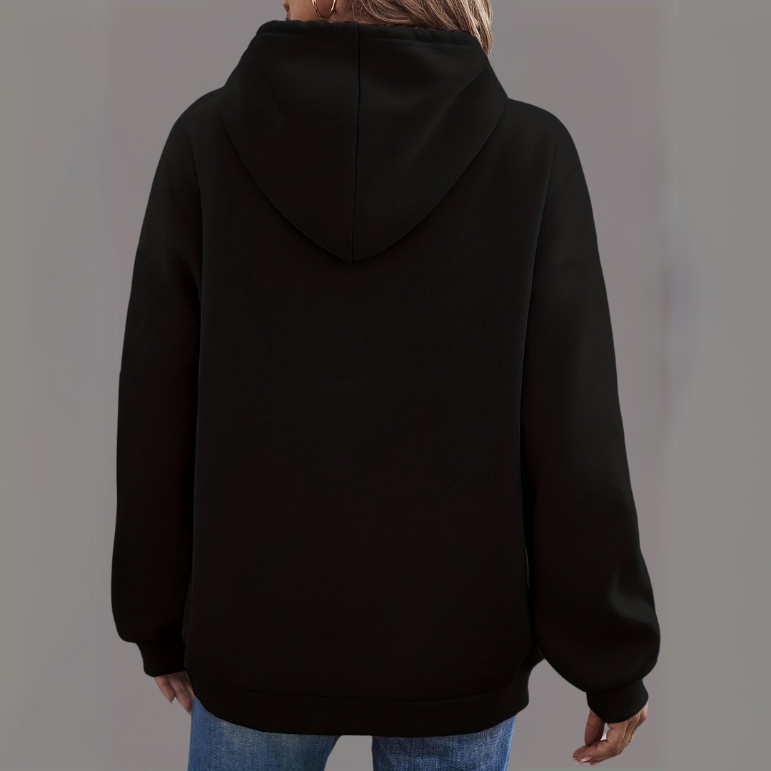 Lässiger Pullover mit Kapuze für Damen