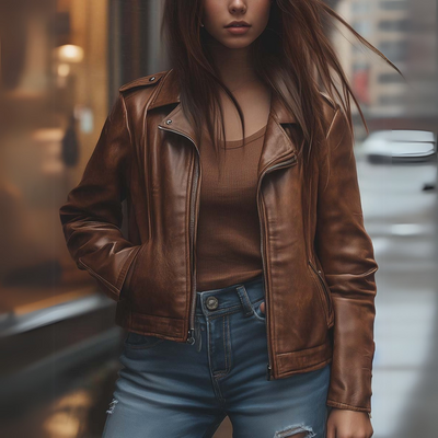 Lederjacke für Damen