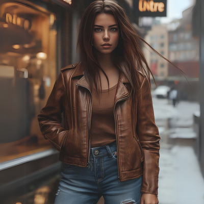 Lederjacke für Damen