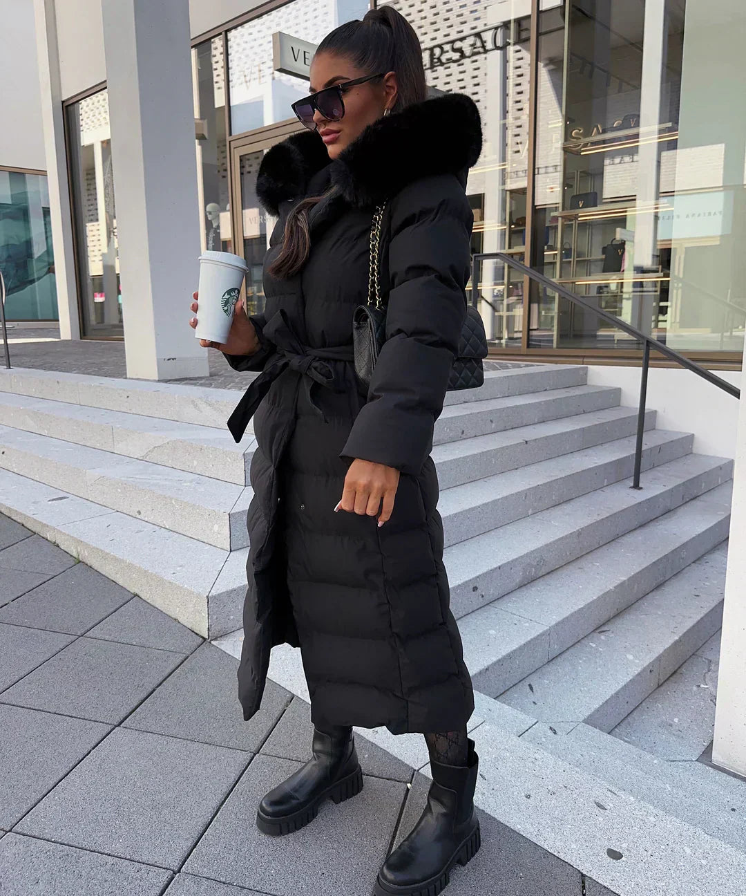 Quiana® | Langer Wintermantel