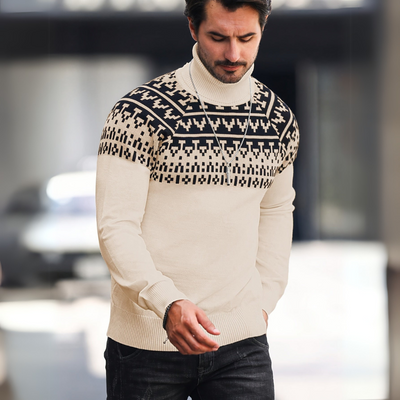 Lässiger Rollkragenpullover für Herren