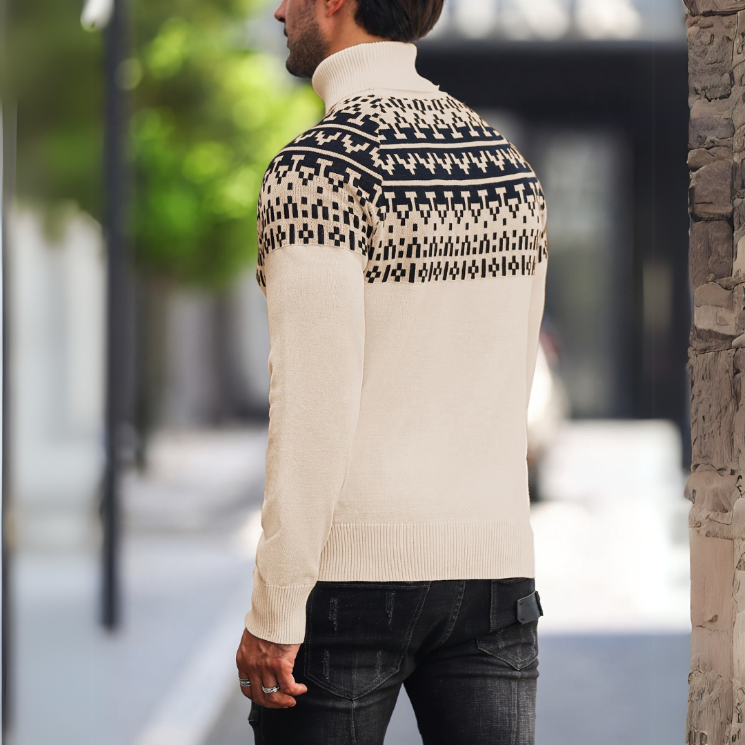 Lässiger Rollkragenpullover für Herren
