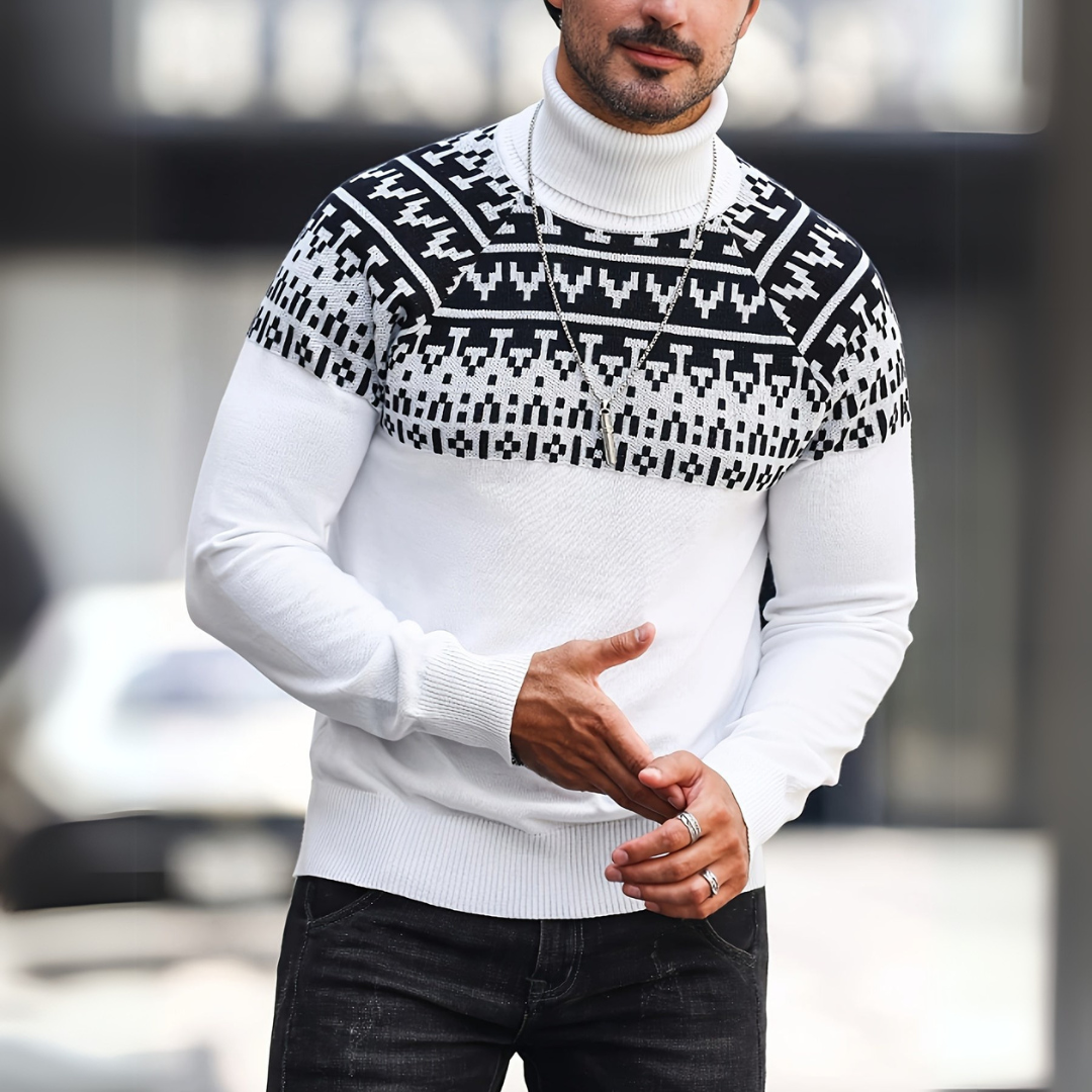 Lässiger Rollkragenpullover für Herren