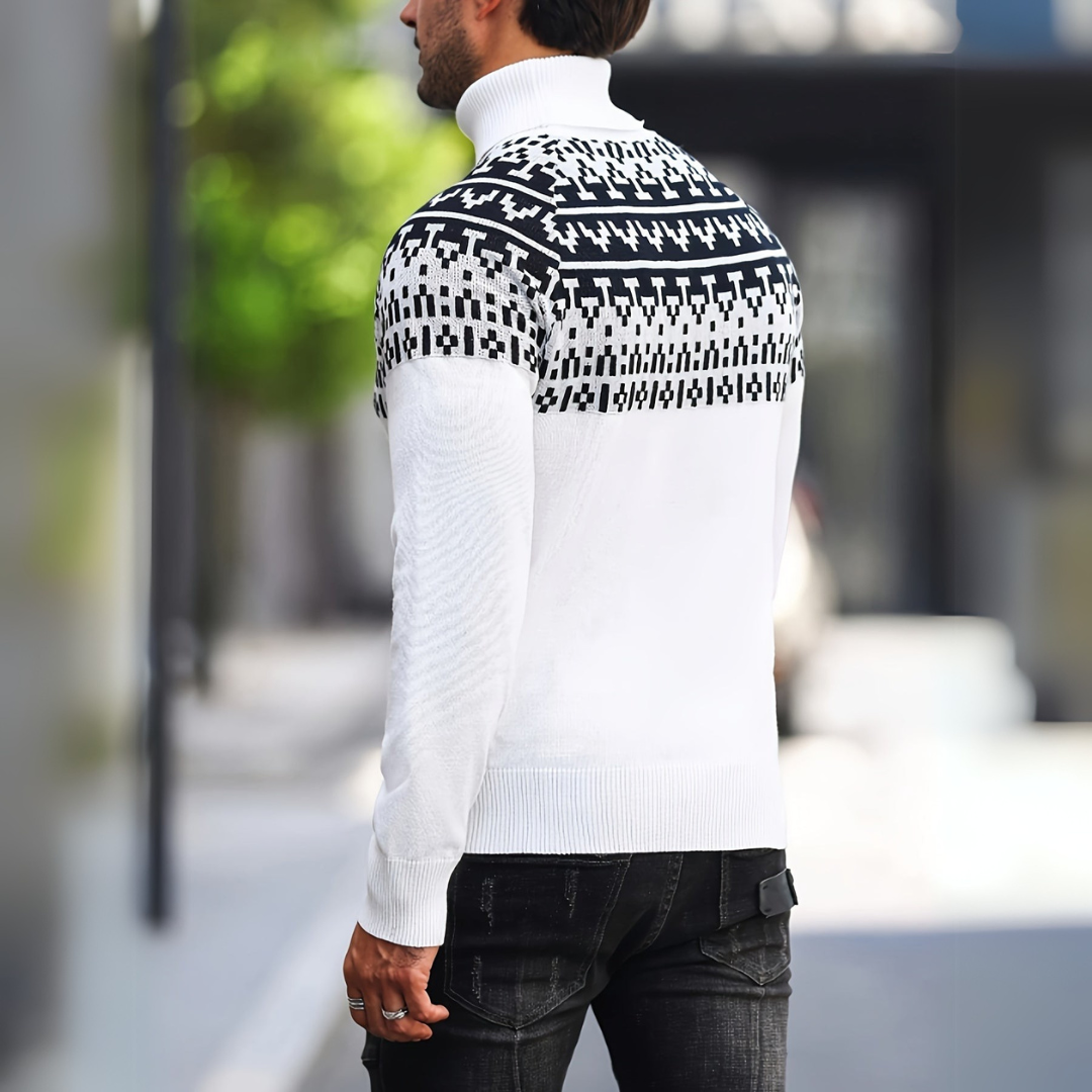 Lässiger Rollkragenpullover für Herren