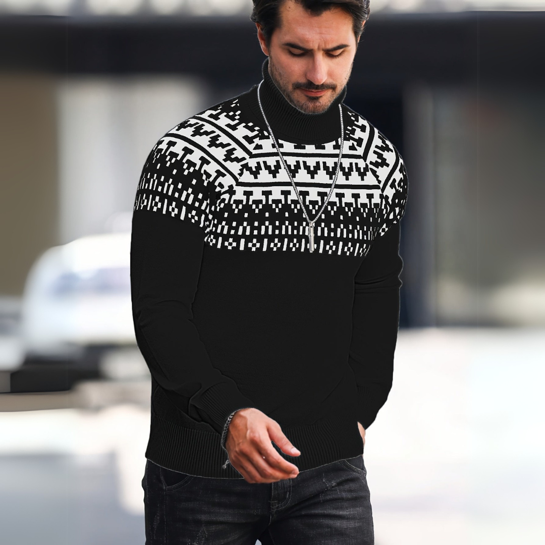 Lässiger Rollkragenpullover für Herren
